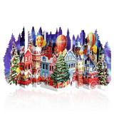 Jumbo Pop Up Christmas Cards - 24" x 11"  2 Pack