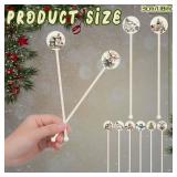 60pcs Christmas Swizzle Sticks