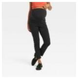 Pack of 6, Over Belly Ponte Skinny Maternity Pants - Isabel Maternity by Ingrid & Isabelâ Black S: Midweight Knit, Ultimate Stretch, High Rise - Retail: $180