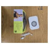 Grey Gym Bag with 1lb Wrist Weights and USB Fan