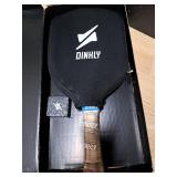 DINKLY Radial Pro Pickleball Paddle, T700 Raw Carbon Fiber Thermoformed with Foam Injected Walls, USAPA Approved Pickle Ball Racket, Engineered for Maximum Spin and Consistency (16mm Hybrid)