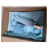 Ultimate Baking Kit for Kids - 38 Piece Kitchen Tools, Food Grade Silicone, BPABPS Free - Real Cooking Set for Ages 8-12 - Girls Boys Birthday Stocking Stuffer - Sage Green