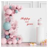 Wokceer Wedding Arch Cover White 6.6FT x6.6FT Square Arch Backdrop Covers Spandex Fitted Balloon Arches Covers Stretchy Backdrop for Birthday Party Wedding Ceremony Banquet Decoration