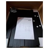 TUTOTAK End Table, Set of 2, Side Table, Nightstand, 2-Tier Storage Shelf, Sofa Table for Small Space, Living Room, Bed Room TB01BK035