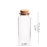 Danmu 30ml 1.18\ x 2.75\in Potion Bottles,Mini Glass Bottles,Small Glass Jars for Wedding Favors,Halloween Decorations,Baby Shower,Party Favors(12Pcs) ONLY NINE IN THE BOXin