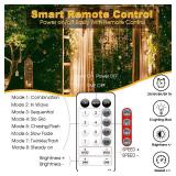 Fairy Lights Plug in 66FT 200 LED USB Twinkle Lights for Bedroom Copper Wire Lights with Remote and Timer 8 Modes, Waterproof String Lights for Dorm DIY Party Christmas Decoration?Warm White?