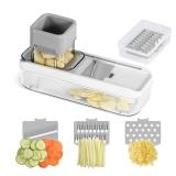 Badelite Mini Garlic Slicer Multi-Functional Mandoline Slicer Veggie Shredder Garlic Ginger Grinder Vegetable Mandoline Cutter with Container