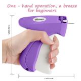 Stitch Gun for Clothes Stitchy Tagging Gun for Clothing Stitchy Quick Clothing Fixer -Includes 1,000 Black Fasteners and 1,000 White Fasteners and 6 Needles(Purple+White)