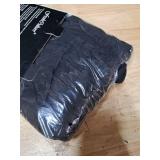 FreshCulture Elastic Wrap Around Bed Skirt - Easy Fit with 15-Inch Tailored Drop, Hotel Quality Dust Ruffle for Full Size Bed (Black)