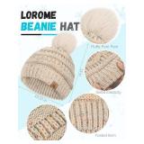 Winter Hat Scarf Gloves and Ear Warmer, Warm Knit Beanie Hat Touch Screen Gloves Set Winter Gifts Neck Scarves for Women EARMUFFS ONLY, NOTHING ELSE INCLUDED