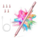 ???Stylus Pen for iPad 2018-2023 with Palm Rejection, Active Pencil for iPads 10th9th8th7th6th, for iPad Pro 1112.9 inch, for iPad Air 5th4th3th Gen, for iPad mini 6th5th Gen (Rose Gold)