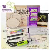 Craft Culture Beginners Wood Burning Kit for Kids, Teenage Boys and Girls - Easter Gifts for Boy and Girl - Craft Projects Birthday Gift Idea for Children Teen Woodburning DIY Hobby Kits Art Activitie