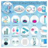 Hohosunlar Kids Makeup Set for Girls Toys, 34Pcs Washable Princess Make Up Kit w Dress Up Accessories, Christmas Birthday Princess Gifts Toys for Girls Kids Toddlers Age 3 4 5 6 7 8 9 10 11 12