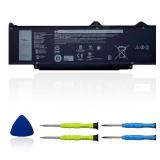 OUWEE R73TC DR02P Laptop Battery Compatible with Dell Latitude 3580 3340 3440 3480 3540 5340 5540 5440 Series 2X1V9 GTG7N GRWKG KDM9P 54Wh 4623mAh 11.4V