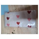 Vrysenium Valentines Day Pillow Covers 18x18 Inch Set of 2 Red Pink Heart Beige Cotton Linen Decorative Throw Pillow Case Mothers Day Cushion Covers for Bedroom Sofa Living Room Chair Home Decor