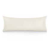 Oubonun 100percent Cotton Body Pillowcase - 800 Thread Count21x54, Moisture Absorbent and Breathable, Premium Hotel Body Pillow Cover for All Seasons, Cream
