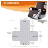 VANSOFY 100percent Waterproof Recliner Chair Covers, Recliner Cover Non-Slip Dog Chair Cover Furniture Protector Washable Slipcover with Pocket, Elastic Straps for Pets, Dogs(Chocolate, 20\)in