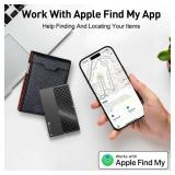 BFADEHA 2026 Apple MFi Certified (iOS Only) Bluetooth Tracker Smart Card for Apple Find My iPhone Wallet GPS Tracker, 5-10 Years Staying Power, Keys Finder and Item Locator for Keys, Bags, Passport