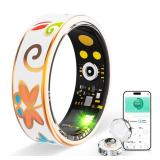 Smart Ring Health Tracker, for men and women, equipped with heart rate monitor, sleep tracker, 8 exercise modes, step counter, 5-7 days battery life, no subscription fee, IP68 waterproof R18 (6)