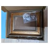 Scarlume 4x6 Picture Frame Photo Frame Rustic Picture Frame with real glass for Wall and Tabletop (Gold, 4x6-1PCS)