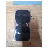 Woyinger Square Earbud Case Portable EVA Carrying Case Storage Bag Cell Phone Accessories Organizer with Carabiner for Earphone, Earbud, Earpieces, SD Memory Card, Camera Chips, Tech Pouch, Purple