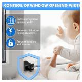 2 Pack Sliding Window Locks, Adjustable Security for Vertical and Horizontal Windows, Easy Install, Fits 116 inch to 78 inch Wide Rail, Enhanced Safety for Home and Office (Black)