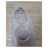 Operitacx Small Cloche Glass Cake Stand with Lid, Versatile Mini Glass Dome for Cupcakes Dessert Preserved Flowers Display