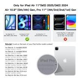 RAYMCRAFT for iPad Air 11 inch Case with Keyboard (M3M2, 20252024), iPad Pro 11 (4th3rd2nd1st Gen) and Air 54th Magic Keyboard Case, 11 Colors Backlit, Multi-Touch Trackpad, Black