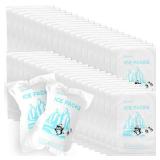 Small Shipping Dry Ice Packs Shipping Cold Packs for Frozen Food, 48 Packs Bulk Dry Ice Sheets for Coolers Reusable, Shipping Ice Packs Long Lasting Shipping Cold Ice Pack Sheets Keep Food Drink Cold