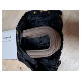 Aveniee Slim Clear Makeup Brush Bag, Small Cosmetic Brush Holder, Mini Toiletry Bag Travel Case for Women, Thin Make up Bags with Dual Zipper, Cute Travel Essentials Bag Organize - Taupe