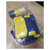 Zorpex Cartoon Mini Jeans Birthday Supplies, Cute Funny Yellow Blue Happy Birthday Tableware for Kid, Party Decoration Supplies with Banner, Tablecloth, Plate, Paper Cup, Napkin