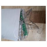 YEAHOME Christmas Tree Topper, Silver Glittered Hollow 5-Point Star Tree Topper for Christmas Tree Decorations, Lighted Wire Star with 20 LED Lights for Christmas Treetop, Xmas Tree Topper with Timer