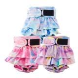 Reusable Dog Diapers Female Washable, Premium Doggie Diaper for Dogs, Pack of 3, Highly Absorbent Small Dog Diaper for Heat, Incontinence and Puppy Training(S)