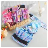 Reusable Dog Diapers Female Washable, Premium Doggie Diaper for Dogs, Pack of 3, Highly Absorbent Small Dog Diaper for Heat, Incontinence and Puppy Training(S)