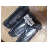 Cismorvex 3 Pack Outdoor Extension Cord Safety Cover with Waterproof Seal IP54 Water-Resistant, Weatherproof Electrical Connection Box with 2 Latches, Plug, Socket, Holiday Decoration Light, Black