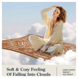 Lahome Orange Hallway Runner Rug Non Slip, Boho Washable Western Runner Rug, Stain Resistant Aztec Fall Long Carpte for Entryway Entrance Indoor (2ft5ftftx8ft)