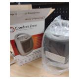 Comfort Zone Oscillating Indoor Space Heater, Portable, Ceramic, Electric, Energy-Efficient, Adjustable Thermostat, Tip-Over Switch, Overheat Protection, Ideal for Home, Bedroom, Office, 1500W, CZ449E