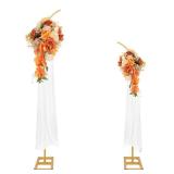 Metal Balloon Arch Stand, Set of 2 Wedding Arch Stand Flower Arch Backdrop Floral Wedding Arches for Ceremony Decorations