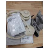 JIAMQISHI Wireless Headset with AI Noise Cancelling Microphone Bluetooth Headset - Bluetooth V5.2 Headphones with USB Dongle and Mic Mute for ComputerLaptopPCiPhoneAndroidCell PhonesZoom-Apricot