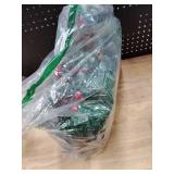 Assilyraft 26\ Pre-Lit Christmas Tabletop Decoration  Blue Spruce Centerpiece with Pine Cones, Red Berries, 40 Dual-Color LED Lights with Timer, Battery Operated, Window Box Indoor Outdoor Xmas Deco