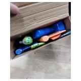 Fuwidvia 3 Pack Airplane Launcher Toys, 13.2ftft LED Foam Glider Plane Toy for Boys, 2 Flight Modes Outdoor Flying Toys Birthday Gifts for Boys Girls 4 5 6 7 8 9 10 11 12 Year Old (BlueandGreenandOran