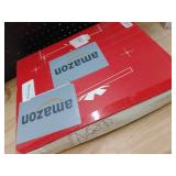 Bedsure Cat Beds for Indoor Cats - Large Cat Cave for Pet Cat House with Fluffy Ball Hanging and Scratch Pad, Foldable Cat Hideaway, 16.5x16.5x13 inches,Red