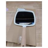 YEAKE Hand Held Mirror with Handle for Makeup,Small Cute Wood Hand Mirror for Shaving with Hole Hanging Single-Sided Portable Travel Vanity Mirror for MenandWomen(Square)