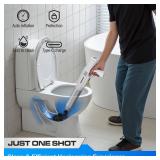 AMPFORCE ?Electric Toilet Plunger for Bathroom, High-Pressure Air Plunger, Heavy-Duty Clog Remover for Toilets, Toilet Drain Unclogger(White)