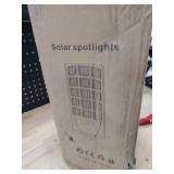 Aqraou Solar Lights Outdoor Waterproof, 6500K Dusk to Dawn Solar Street Light Motion Sensor with Remote, LED Security Flood Light for Outside Garden Yard Path, Oudoor Parking Lot Lights, 4PACK