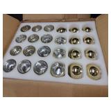 DEVI 48PCS Assorted Gold Votive Candle Holders Bluk, Gold Wedding Decorations, Mercury Glass Candle Holder for Tea Lights, Christmas Party Diwali Centerpieces for Table, Wedding Party Supplies