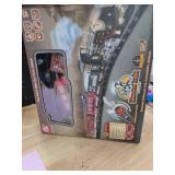 JQ JUQU Remote Control Train Set for Kids Ages 3-12 - Electric Steam Toy Train with Smoke, Lights and Sounds, Battery Operated Model Train with Tracks for Indoor Play and Holiday Decor