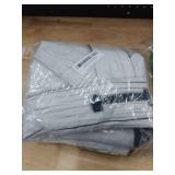 Maasechs Fireplace Draft Cover for Winter Indoor Fireplace Blanket for Heat Loss Rustic Wooden Door Pattern Draft Stopper with Hook for Inside Insulated(White,39 x 32 Inch)