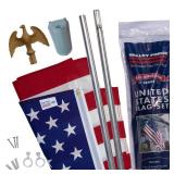 Betsy Flags 4ftx3ft Sentinal Flag Kit with 4ft Pole Americana Kit