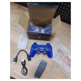 Retro Game Console, Wireless Retro Console, Plug and Play Video TV with 25000+ Built-in Games, 4K HDMI Output, and 2.4GHz Wireless Controller, 9 Classic Emulators (Blue)